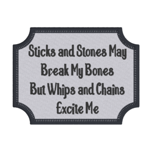 Sticks and Stones Patch